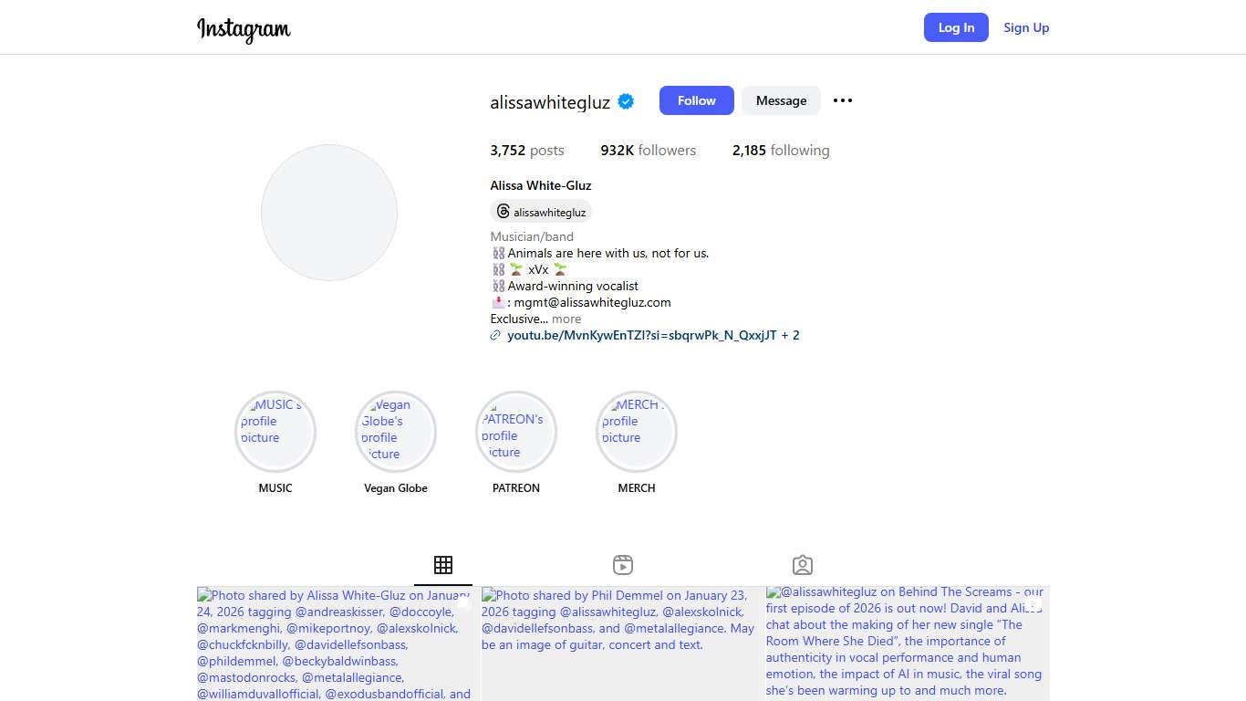 Alissa White-Gluz (@alissawhitegluz) • Instagram photos and videos